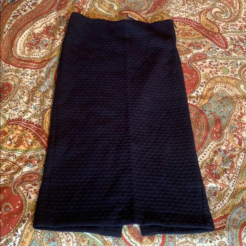 LOFT Navy Skirt